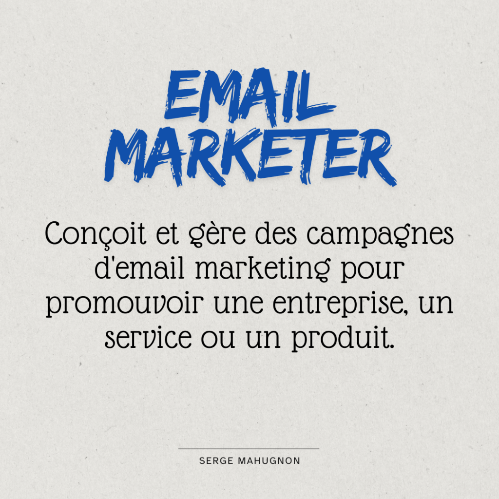 Métier email marketeur