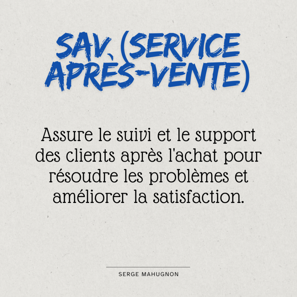 Service Après Vente