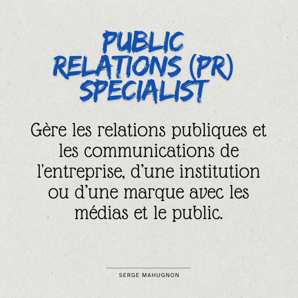 Public Relations (PR) Specialist