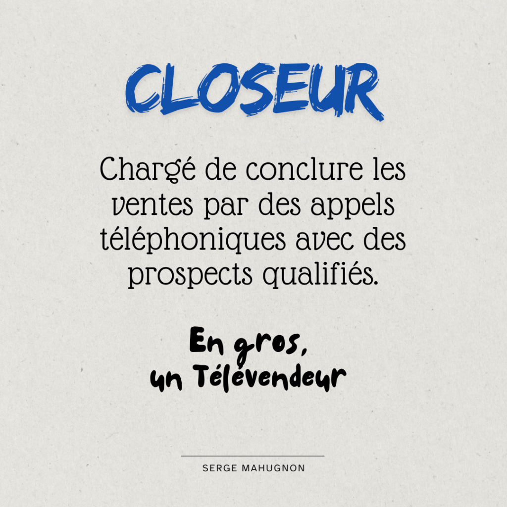 métiers du digital - closeur